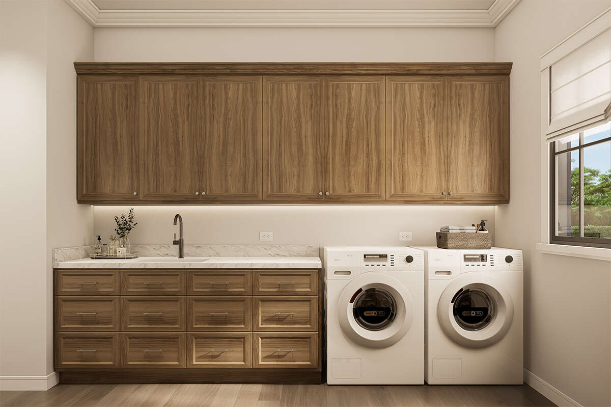 Rendering of Laundry Area in The Modern Farmhouse House Plan by America's Best House Plans and Triple Crown in Raleigh