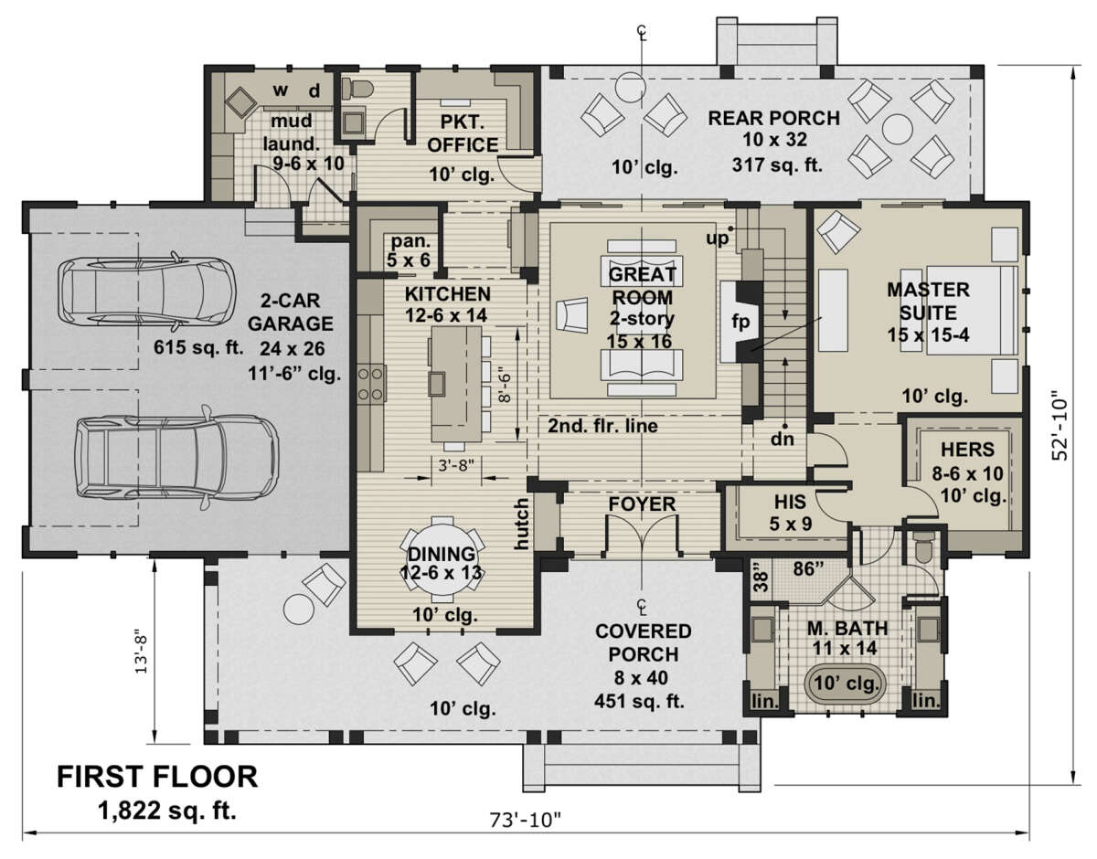 Floorplan of The Modern Farmhouse 2 Floorplan by Americas Best House Plans and Triple Crown Floorplan of The Modern Farmhouse 2 Floorplan by Americas Best House Plans and Triple Crown
